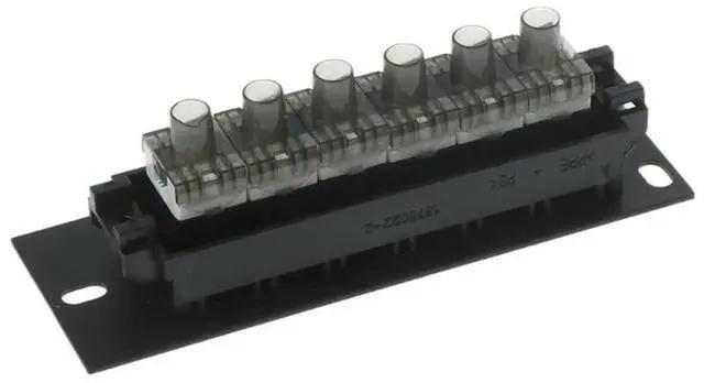 Alt view image 2 of 3 - 6 Port CAT6 Patch Panel FTP LAN RJ45 Cable Adapter Keystone Ethernet Distribution Frame Mount Bracket