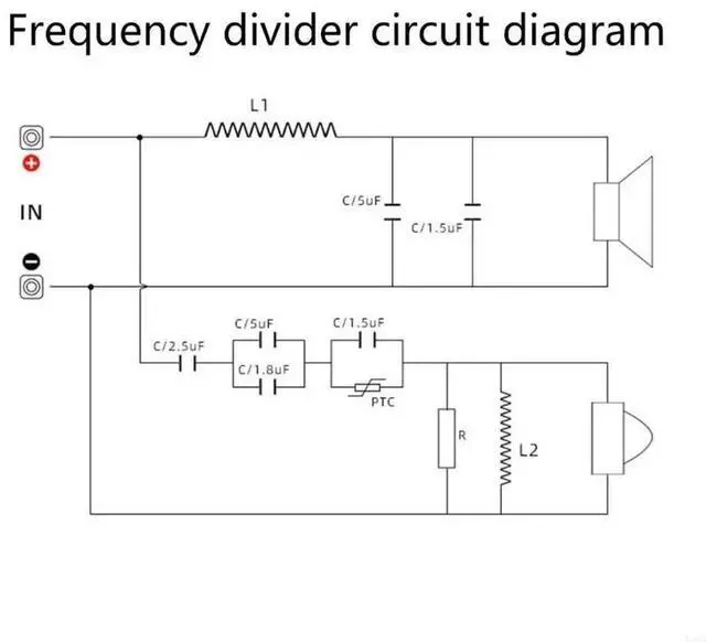 Main image of 450W Bass Subwoofer Crossover Frequency Distributor Divider 2 Way Speaker Crossover Filter