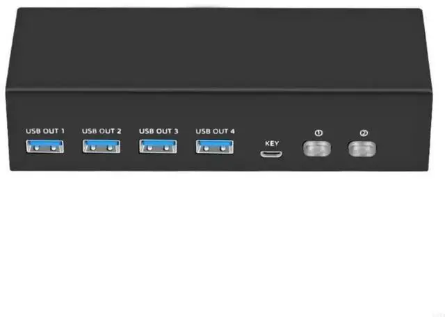Main image of 8K KVM Switcher Computers Monitors KVM Switcher 2 in 2 Out Computers Sharing