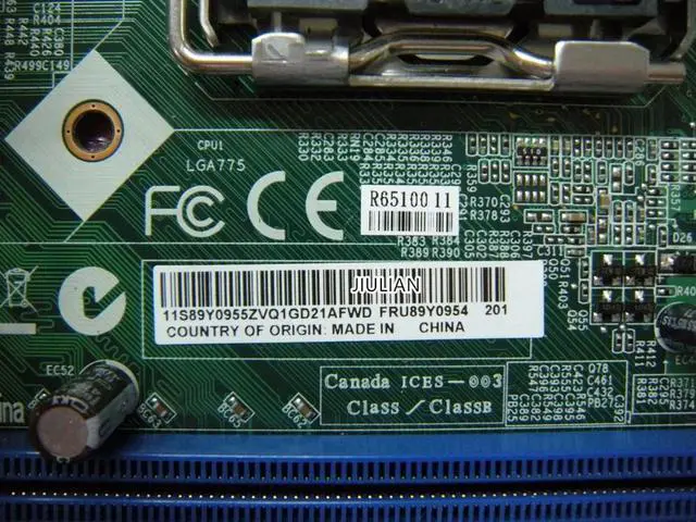 Alt view image 3 of 3 - For 89Y0954 ThinkCentre A70 Socket 775 Motherboard L-IG41M2 V:1.0 In Good Condition