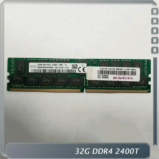 Main image of 1 PCS 46W0833 46W0835 00NV205 32G 2R4 PC4-2400T X3850 X6 X3950 X6 X3650 M5 DDR4 High- Server Memory
