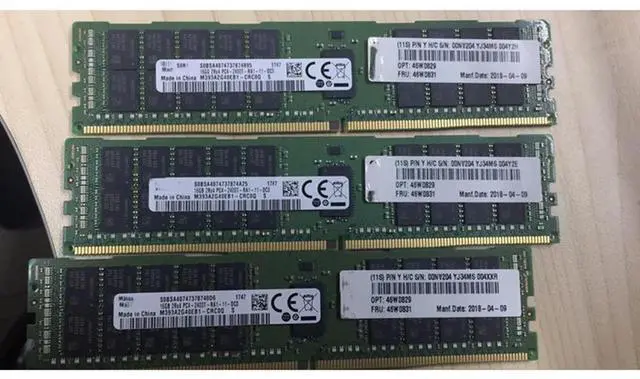 Alt view image 2 of 3 - 1 PCS 46W0833 46W0835 00NV205 32G 2R4 PC4-2400T X3850 X6 X3950 X6 X3650 M5 DDR4 High- Server Memory