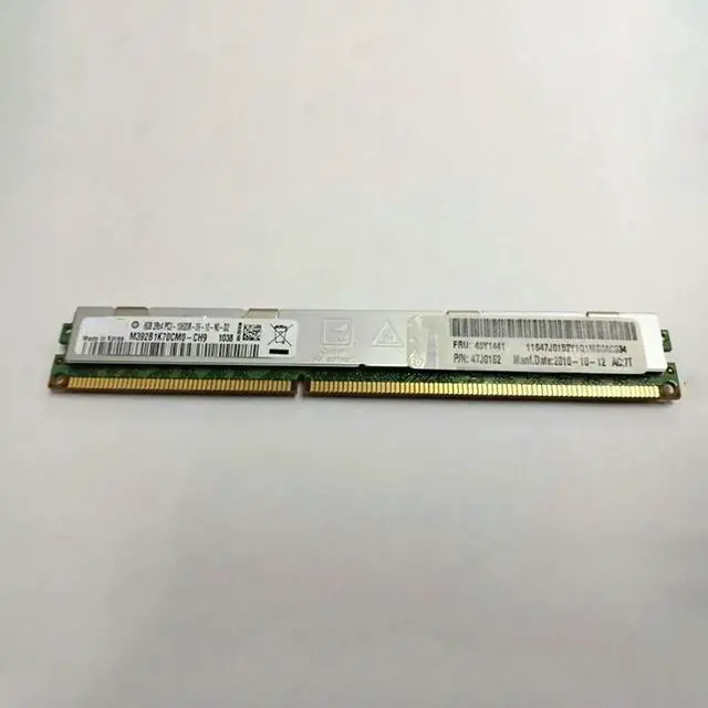 Alt view image 3 of 3 - Server Memory PC3-10600R 49Y1431 49Y1441 47J0152 HS22 8GB DDR3 1333 VLP DIMM RAM