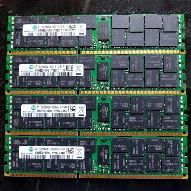 Alt view image 3 of 3 - 1Pcs M393B2G70AH0-YH9 For RAM 16G REG Server Memory 16GB 2RX4 DDR3L 1333