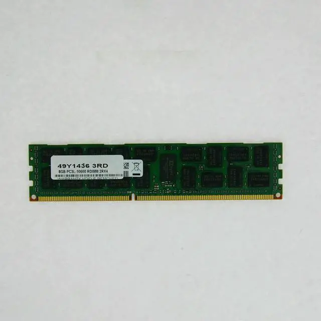 Alt view image 2 of 3 - Server Memory 49Y1436 49Y1446 47J0157 X3530 X3500 X3650 M3 M4 PC3-10600R 8GB ECC 2RX4 DDR3 1333 RAM