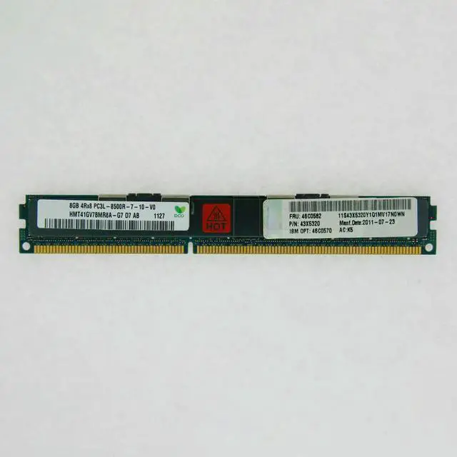 Alt view image 3 of 3 - 43X5320 46C0582 Server Memory HX5 8GB DDR3 1066 4RX8 PC3L-8500R VLP REG RAM