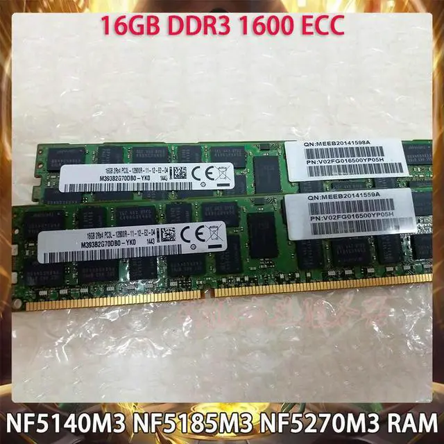 Main image of RAM For Inspur NF5140M3 NF5185M3 NF5270M3 16G 16GB DDR3 1600 ECC Server Memory