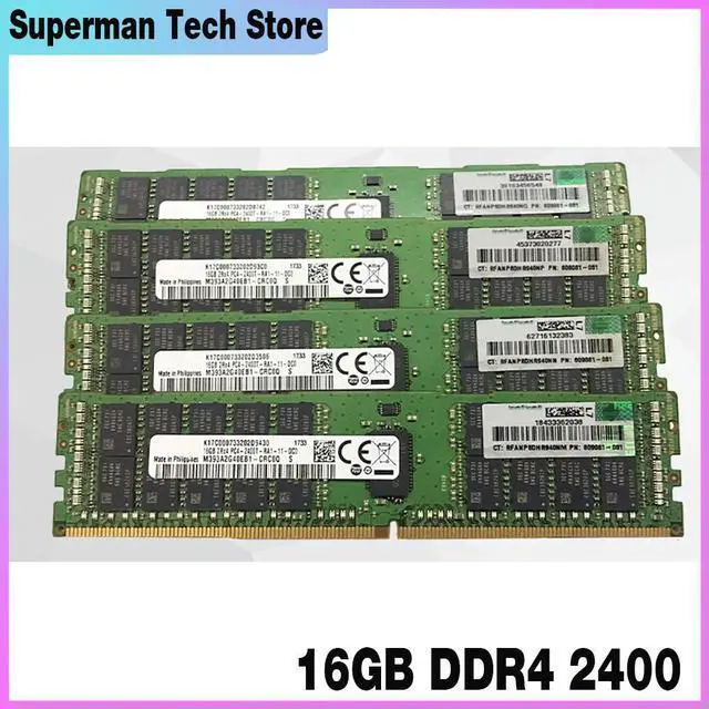 Main image of 1Pcs For ML150 G9 DL120 G9 DL180 G9 16G ECC REG Server Memory 16GB 2Rx4 DDR4 2400