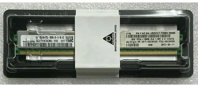 Alt view image 2 of 3 - 46C0568 46C0580 RAM HS22 HS23 8GB DDR3 1333 ECC VLP Server Memory