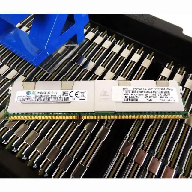 Alt view image 3 of 3 - Server Memory 90Y3105 90Y3107 47J0176 For 3850 X5 X3500 3650 M4 3950X5 32GB 1333MHz DDR3L ECC REG RAM