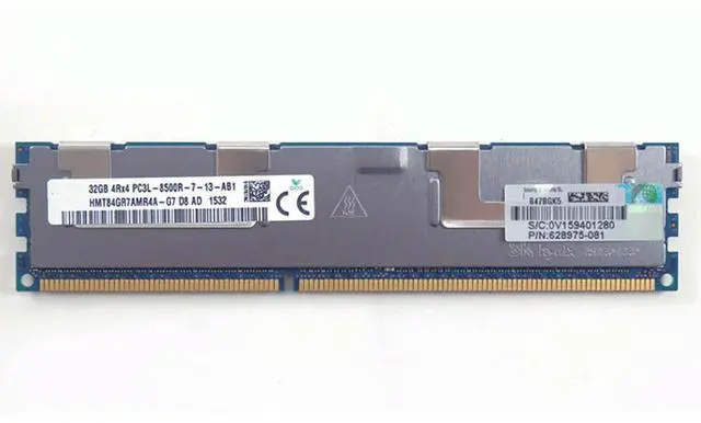 Alt view image 2 of 3 - Server Memory 627814-B21 628975-081 632205-001 32GB DDR3L 1066MHz PC3L-8500R 4RX4 RAM