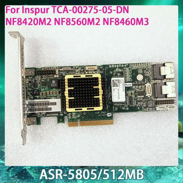 Main image of ASR-5805 512MB For Inspur NF8560M2 NF8460M3 NF8420M2 TCA-00275-05-DN SAS RAID Array Card
