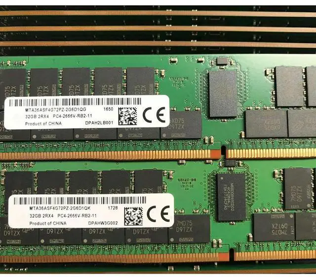 Alt view image 3 of 6 - 1 Pcs For MT MTA36ASF4G72PZ DDR4 32G 32GB 2RX4 PC4-2666V-RB2-11 2666MHZ Memory