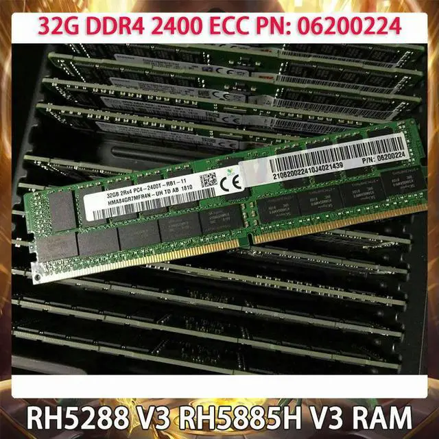 Main image of 1 Pcs RAM For RH5288 V3 RH5885H V3 32GB DDR4 2400MHz ECC PN: 06200224 32G Server Memory