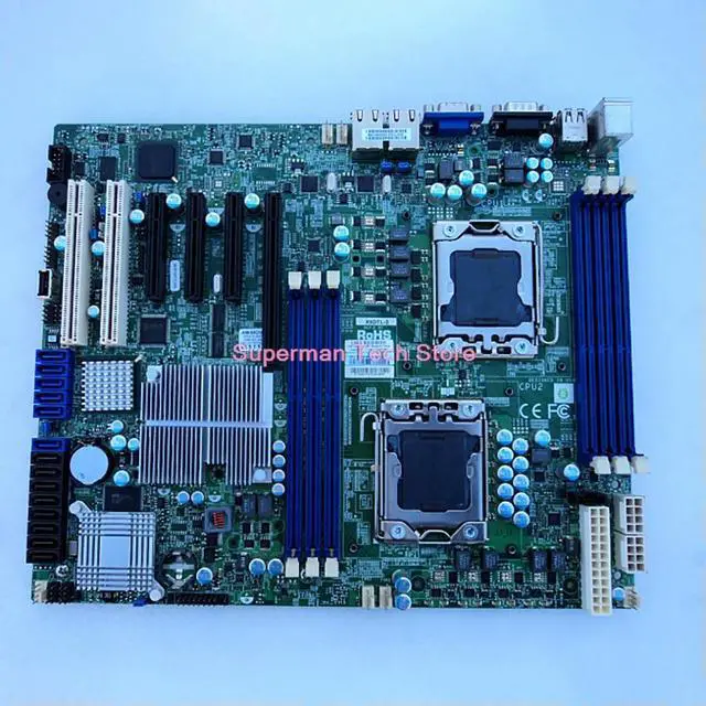 Alt view image 2 of 3 - Server Motherboard DDR3 SATA2 PCI-E 2.0 Xeon processor 5600/5500 series For X8DTL-3