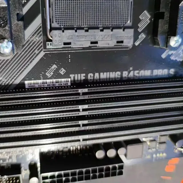 Alt view image 3 of 3 - TUF GAMING B450M-PRO S Desktop Motherboard For AM4 Supprt R7 3700 5800x