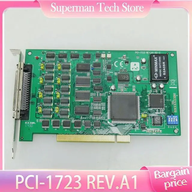 Main image of PCI-1723 REV.A1 For Advantech 16 Bit 8-Way Analog Output Card Data Capture Card