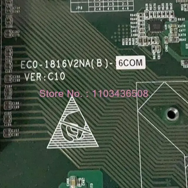Alt view image 3 of 3 - For EVOC Industrial Computer Motherboard EC0-1816V2NA(B)-6COM ECO-1816V2NA(B)-10COM