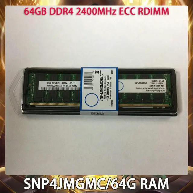 Main image of SNP4JMGMC/64G 64GB DDR4 2400MHz ECC RDIMM RAM For Server Memory