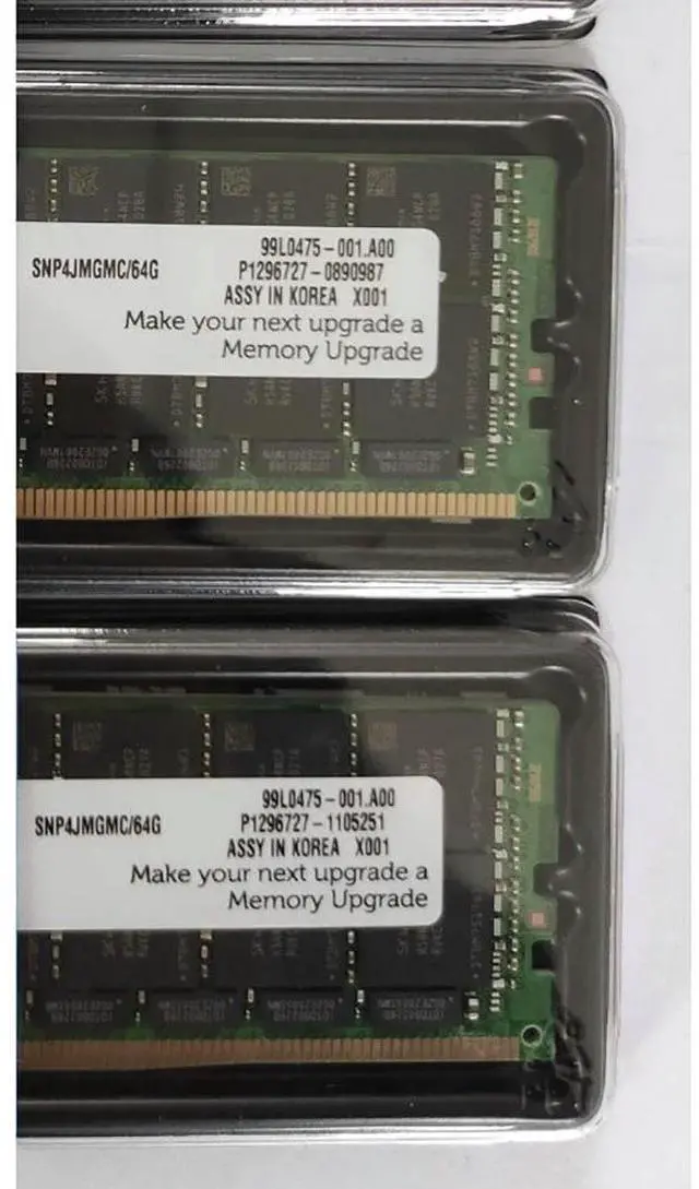 Alt view image 3 of 3 - SNP4JMGMC/64G 64GB DDR4 2400MHz ECC RDIMM RAM For Server Memory