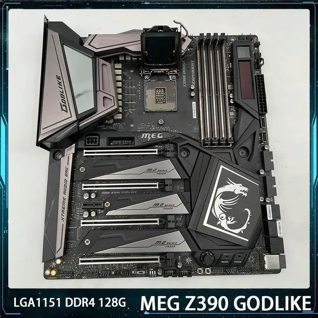 Alt view image 2 of 3 - MEG Z390 GODLIKE For LGA1151 DDR4 128G SATR3*6 M.2*3 U.2 USB3.1 Support I9 E-ATX PC Desktop Motherboard