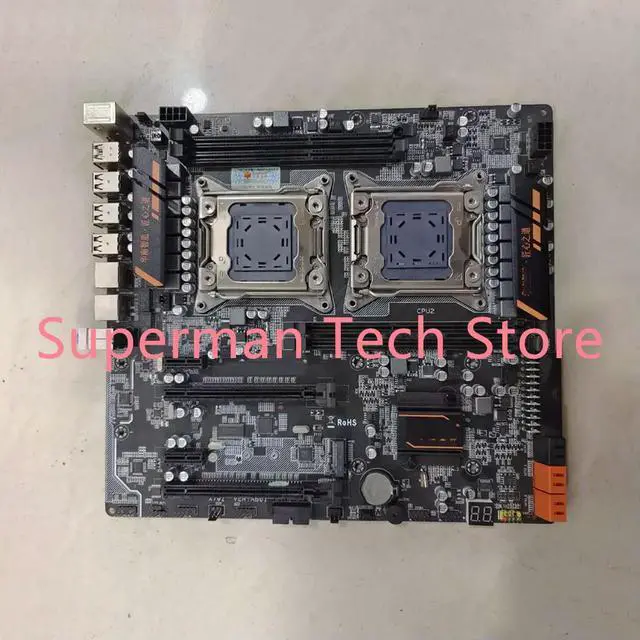 Alt view image 2 of 3 - For Dual CPU X79 Motherboard LGA 2011 E5 DDR3 128GB E-ATX X79 4D
