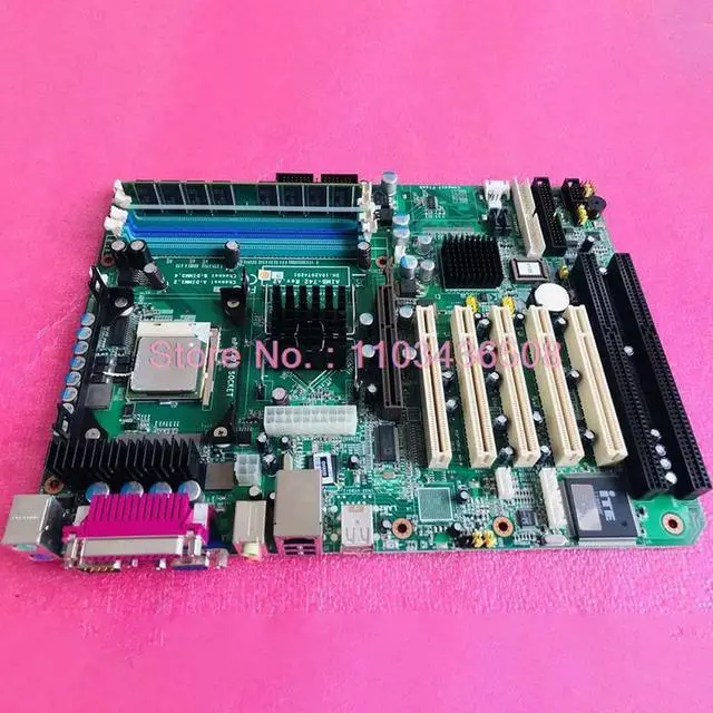 Alt view image 3 of 3 - For Advantech Industrial Computer Mainboard With 2 Isa Slots AIMB-742 AIMB-742VE A2