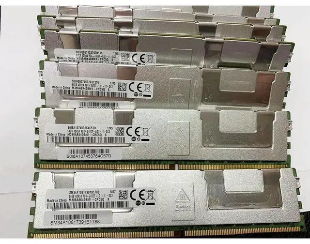 Alt view image 3 of 3 - 1PCS For RAM 64G 64GB 4DRX4 DDR4 2400 PC4-2400T Server Memory M386A8K40BM1-CRC5Q M386A8K40BM1 M386A8K40BM1-CRC