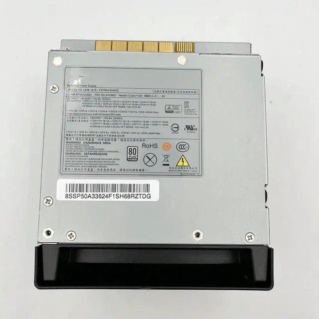 Alt view image 3 of 3 - FSP850-OAWSE FSP850-0AWS 54Y8907 850W Workstation Power Supply for P500 P510 P700
