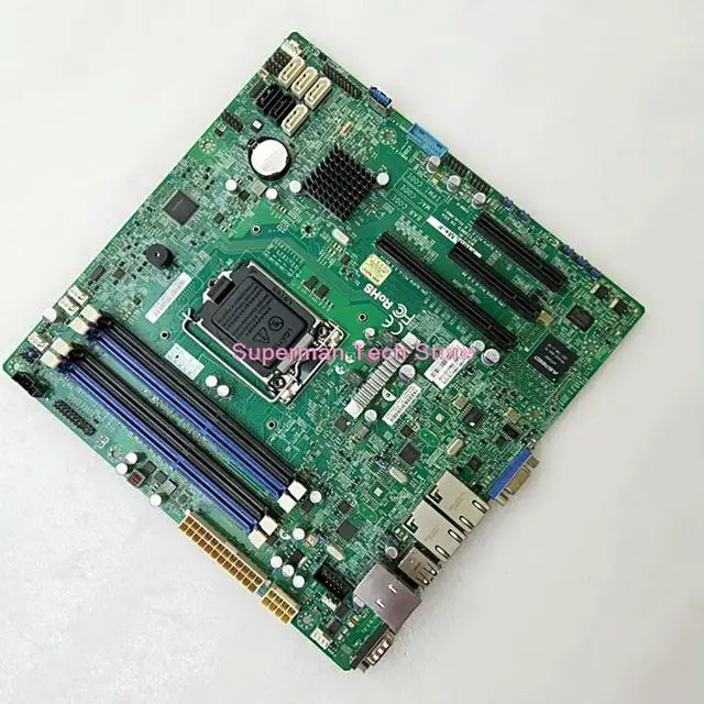 Alt view image 3 of 3 - E3-1200 v3/v4 4th/5th Gen. Core i7/i5/i3 Processors LGA1150 DDR3 For Server Motherboard X10SLM+- F