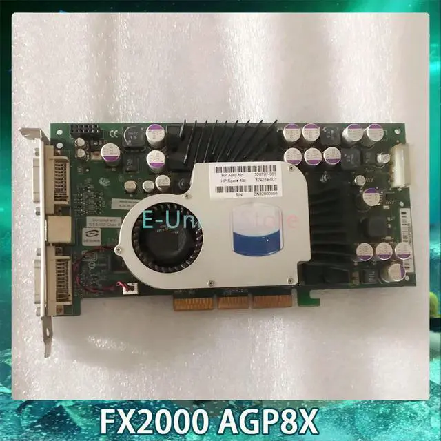 Main image of For Quadro FX2000 AGP8X Workstation Graphics Card For 326797-001 329259-00 AGP Graphics Card