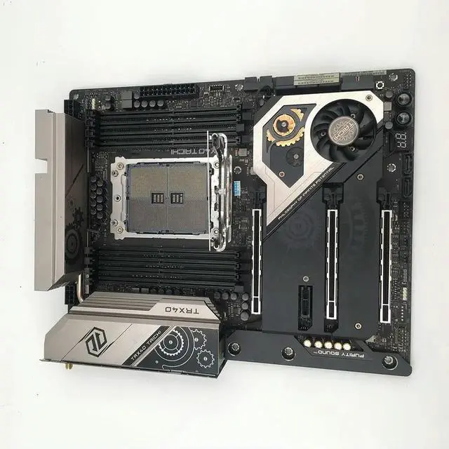 Alt view image 3 of 3 - TRX40 TAICHI Desktop Motherboard For 8×DDR4 8+24 PIN ATX 256GB Support 3970X 3900X