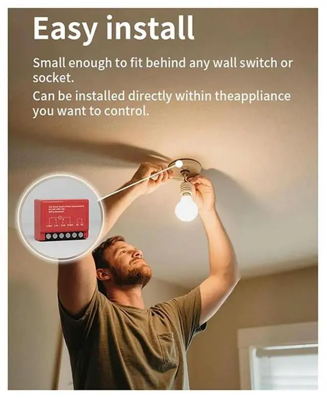 Alt view image 4 of 4 - Switches And Circuit Breakers 16A +BLE Switch Switch Module DIY Timing Breaker Life For Google Alexa Voice Contr