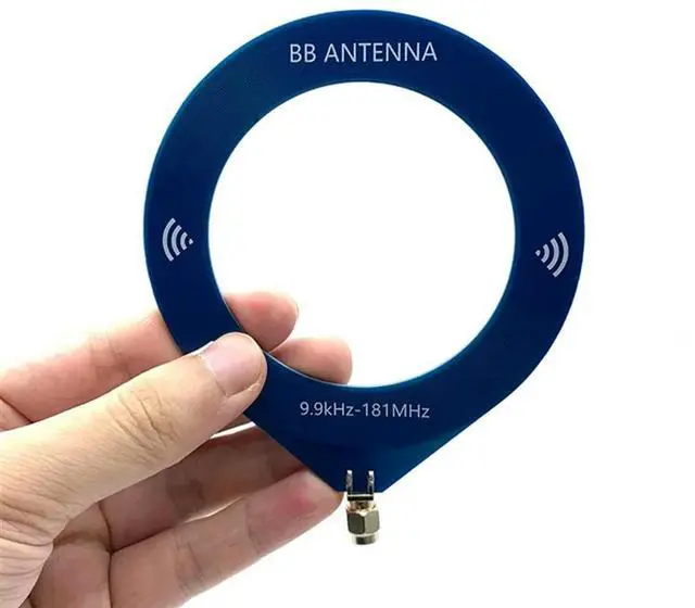Alt view image 2 of 4 - 2X 9.9Khz-181Mhz Frequency Small Circular Antenna Broadband Antenna Portable MW SW Antenna For Radio