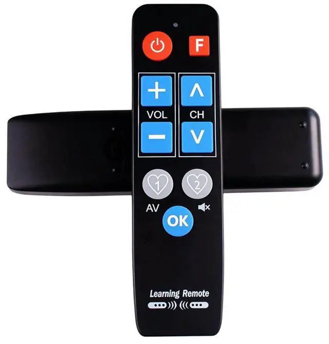 Alt view image 3 of 4 - For Old Device Compatible Universal IR Learn Remote Control 9 Big Buttons-For TV-BOX Dvds STB Vcrs Heater