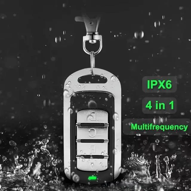 Alt view image 3 of 4 - Keyfob Transmitter Universal Garage Door Remote Control 280-868Mhz Multifrequency Clone Gate Door Opener Duplicator Black