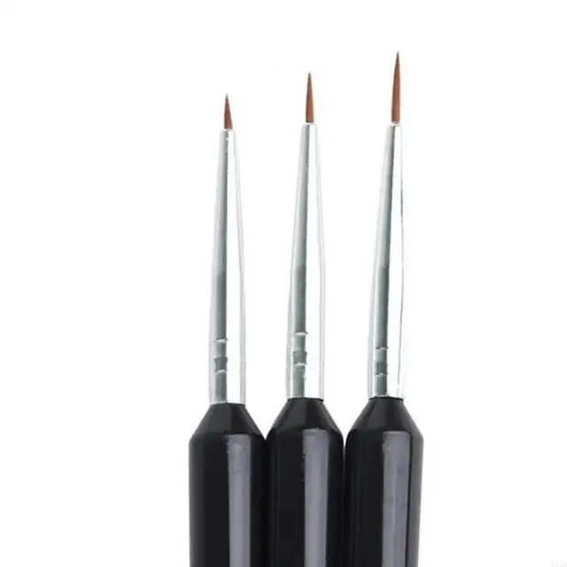 Main image of 3PCS Art Brush Paint Pen Professional Striper Brush for Body/Face Paintings