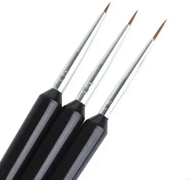 Alt view image 2 of 4 - 3PCS Art Brush Paint Pen Professional Striper Brush for Body/Face Paintings