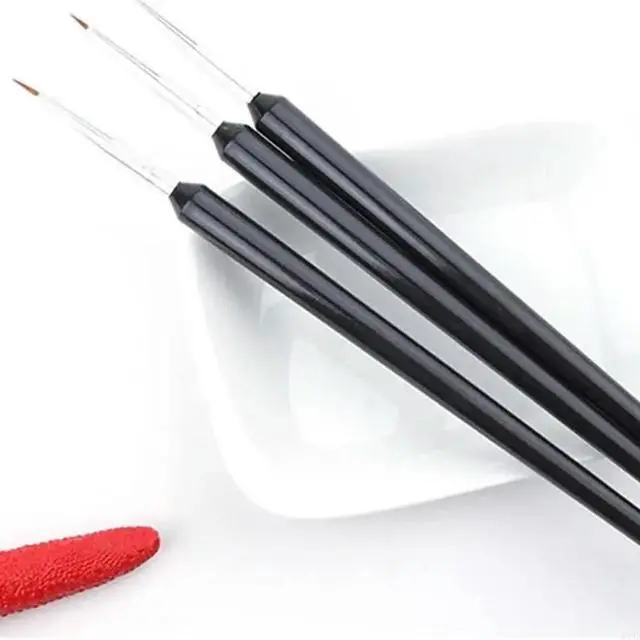 Alt view image 4 of 4 - 3PCS Art Brush Paint Pen Professional Striper Brush for Body/Face Paintings