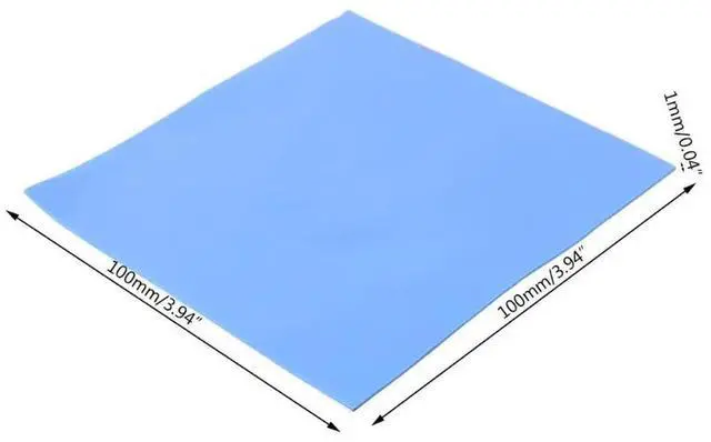 Main image of Thermal Pad 100x100mm Thermal Silicone Pad with Thickness of 1mm Non Conductive Heatsink Cooling Pad, for Laptop CPU GPU