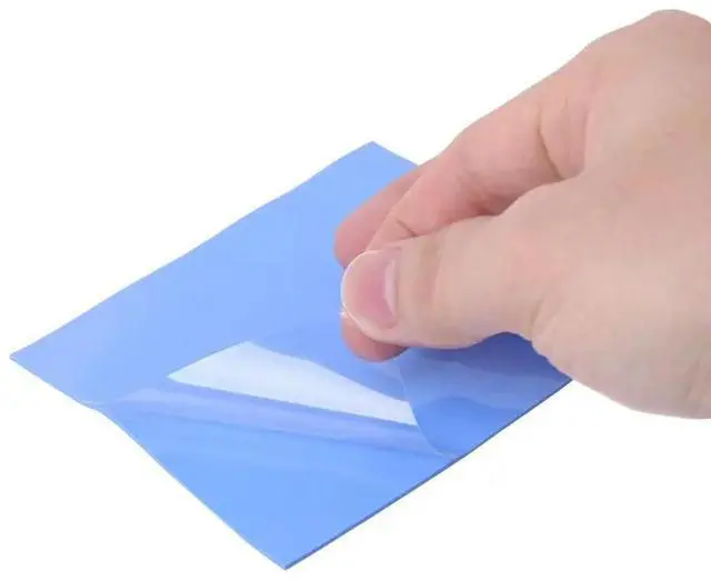 Alt view image 3 of 4 - Thermal Pad 100x100mm Thermal Silicone Pad with Thickness of 1mm Non Conductive Heatsink Cooling Pad, for Laptop CPU GPU