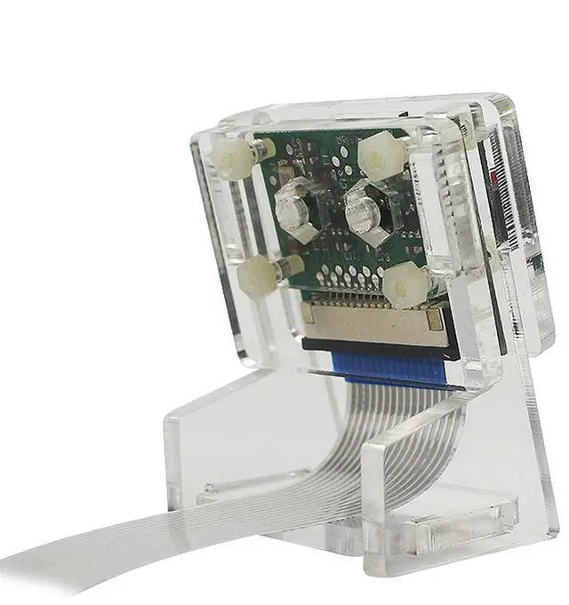 Alt view image 3 of 3 - Ov5647 Mini Camera Acrylic Holder Transparent Webcam Bracket For Raspberry Pi 3 Camera Rich