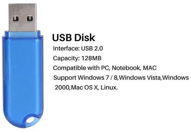 Alt view image 3 of 3 - 128MB USB 2.0 Flash Drive Memory Stick Storage Thumb Pen U Disk For Data Storage