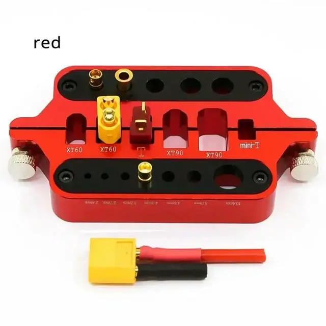 Alt view image 3 of 4 - RC l Mini Red Soldering Tool Holder Model Car Drone Marine Welding Tool T Plug Connector XT60 XT90