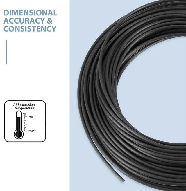 Alt view image 3 of 3 - 10M ABS 3D 1.75mm Printer Filament for 3D Scribble Pen Printers - Black