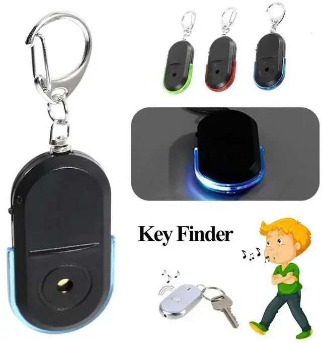 Alt view image 2 of 3 - Smart Anti-Lost Alarm Wallet Phone Key Finder Locator Keychain Whistle Sound With LED Light Mini Anti Lost Key Finder Sensor