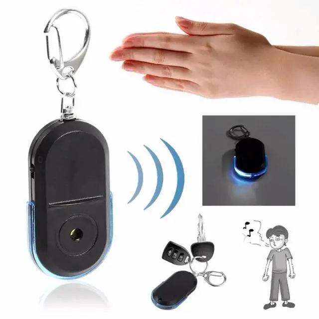 Alt view image 3 of 3 - Smart Anti-Lost Alarm Wallet Phone Key Finder Locator Keychain Whistle Sound With LED Light Mini Anti Lost Key Finder Sensor