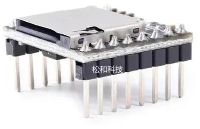 Alt view image 2 of 3 - DFPlayer Mini MP3 DF Player Module Board MP3 Audio Voice Decode Board For Supporting TF Card U-Disk IO/Serial Port/AD