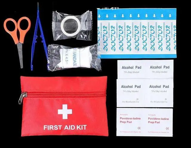 Main image of Empty Outdoor Sports Camping Pill Bag Home Mini Medical Emergency Survival First Aid Kit 16x11cm