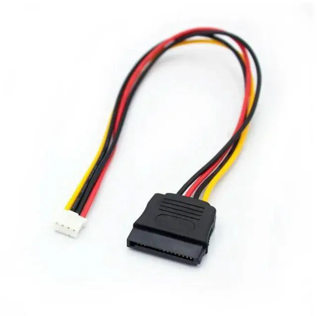 Main image of ITX Power Cord SATA15P Female To Small 4PIN Female PH2 0mm Pitch To SATA Female Sata Power 35cm